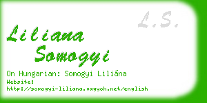 liliana somogyi business card